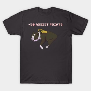 Boston Terrier Gamer +50 Assist Points T-Shirt